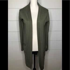 🏝5/$25 Tickled Teal Olive Open Cardigan